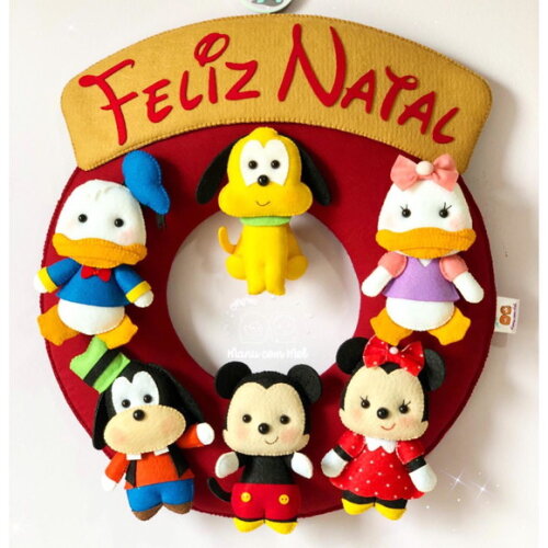 Guirlanda de Natal ou Bem Vindos Turma do Mickey