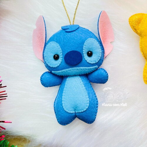 Pingente de Natal Lilo e Stitch