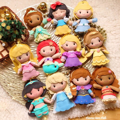 Pingente de Natal Princesas Candy