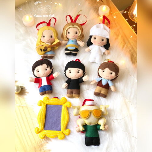 Pingentes de Natal Friends