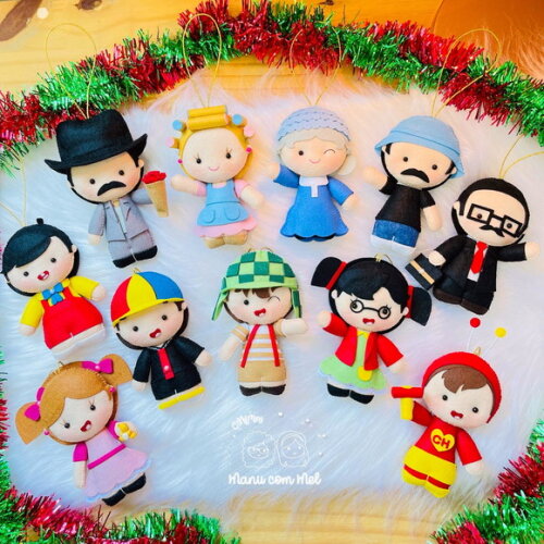 Pingentes de Natal Turma do Chaves