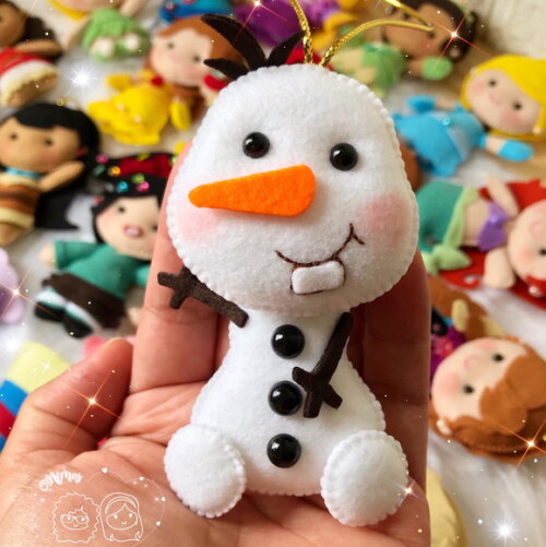 Pingentes de Natal Turma Frozen