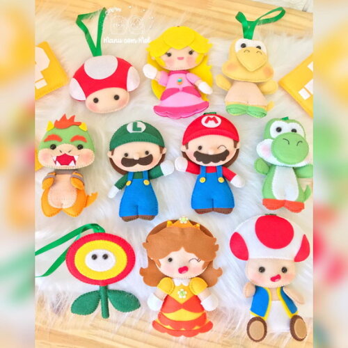 Pingentes Turma Mario Bros.