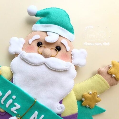 Enfeite de Natal Silhueta Papai Noel