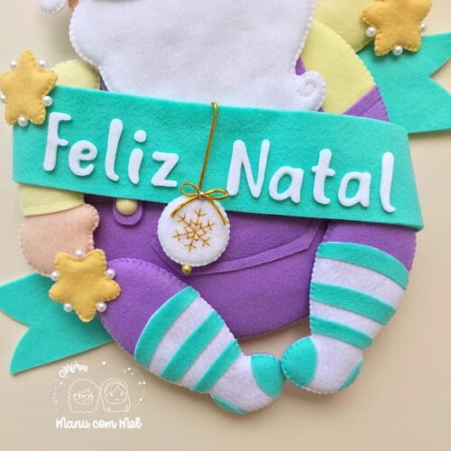 Enfeite de Natal Silhueta Papai Noel