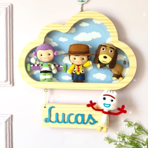 Enfeite de Porta Nuvem Pinus Toy Story