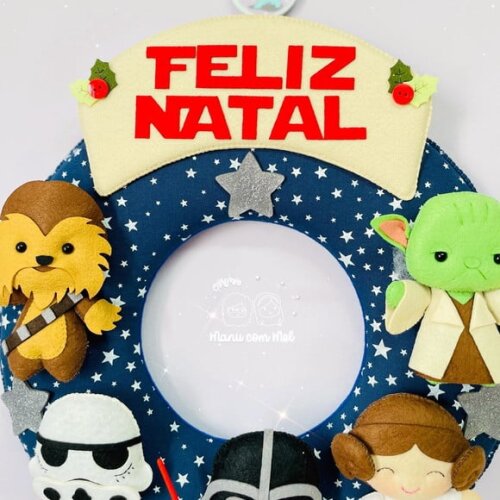 Guirlanda de Natal ou Bem Vindos Star Wars