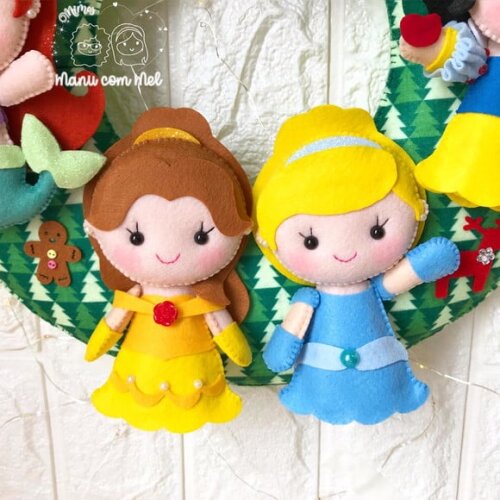 Guirlanda de Natal ou Bem Vindos Princesas