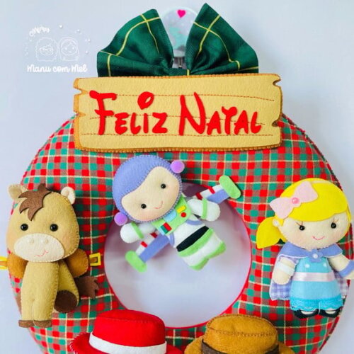 Guirlanda de Natal ou Bem Vindos Toy Story