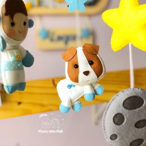 Móbile Musical Astronauta Menino