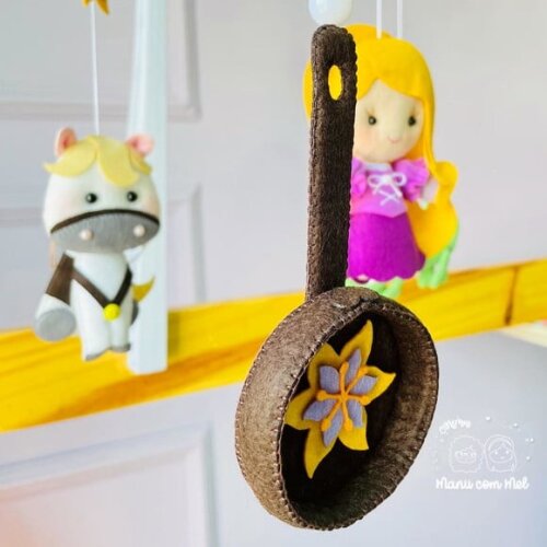 Móbile Musical Enrolados Rapunzel