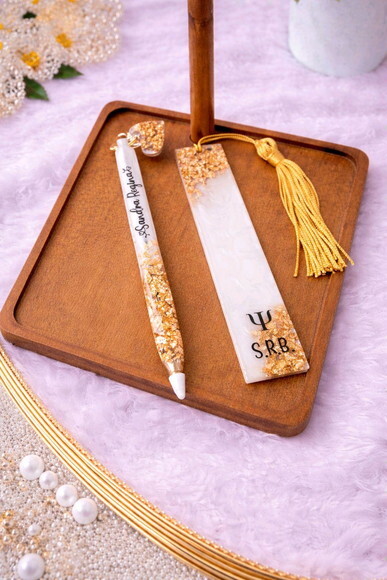 Kit Marca Páginas + Caneta Recarregável