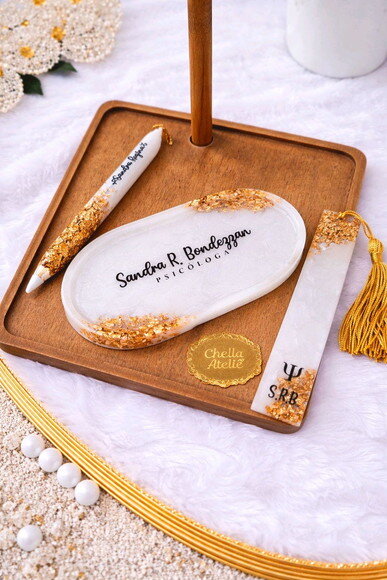 Mini Bandeja em Resina - Personalizável