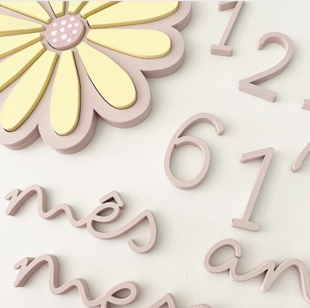 Kit Mesversário Flor 12 Pétalas – Design Exclusivo – MDF Pr
