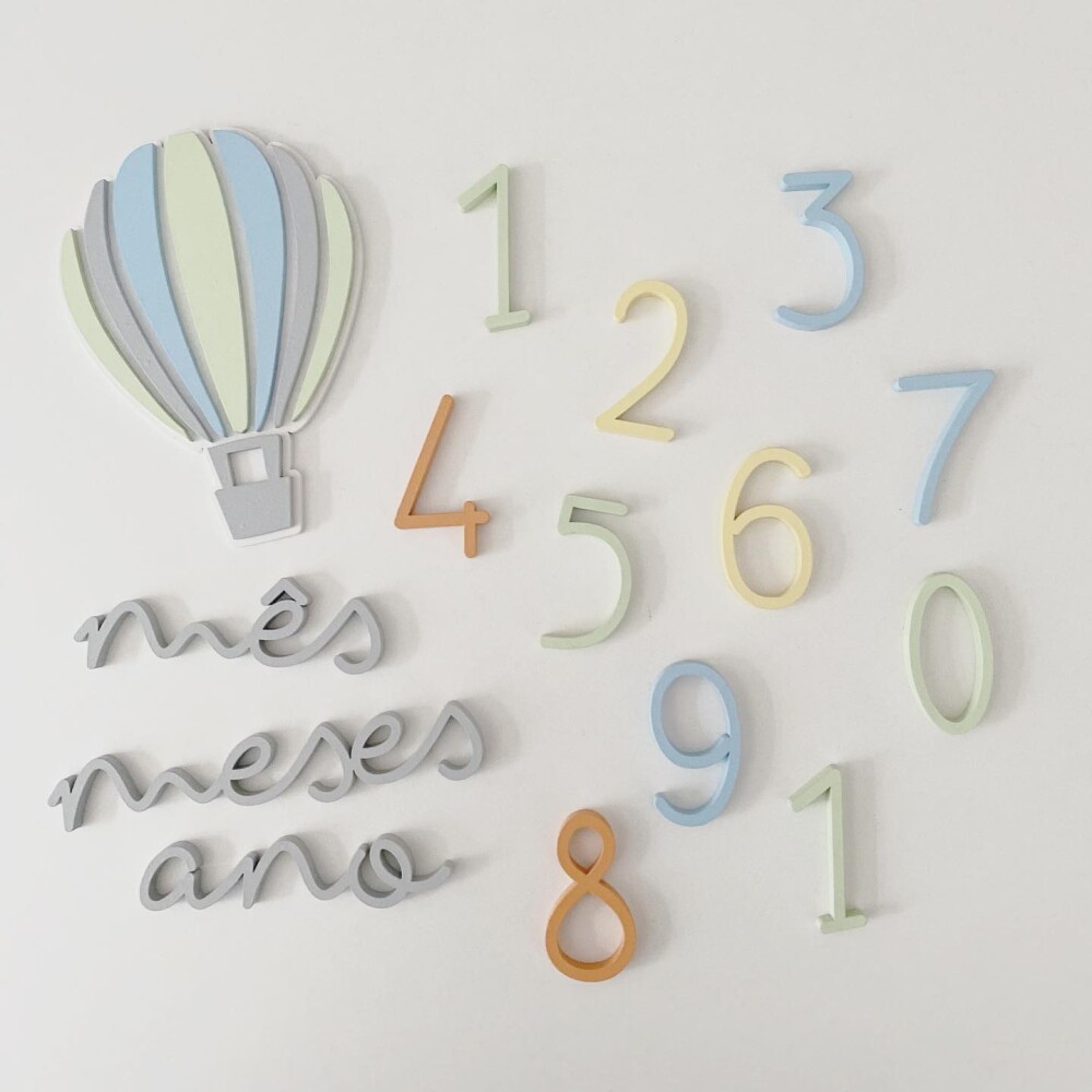 Mesversário Personalizado Balão Bebê Menino/Menina Decoração