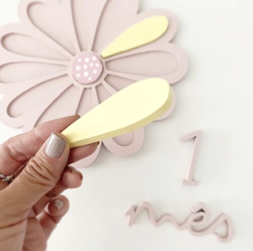Kit Mesversário Flor 12 Pétalas – Design Exclusivo – MDF Pr