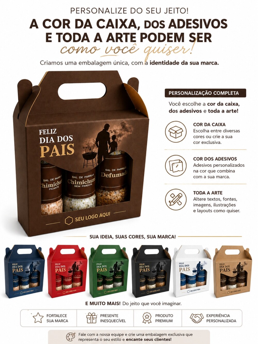 Presente Dia dos Pais - Kit Sal de Parrilla