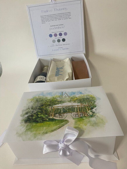 Caixa Padrinhos, Batizado, Formatura, Empresas (20x20x6cm)