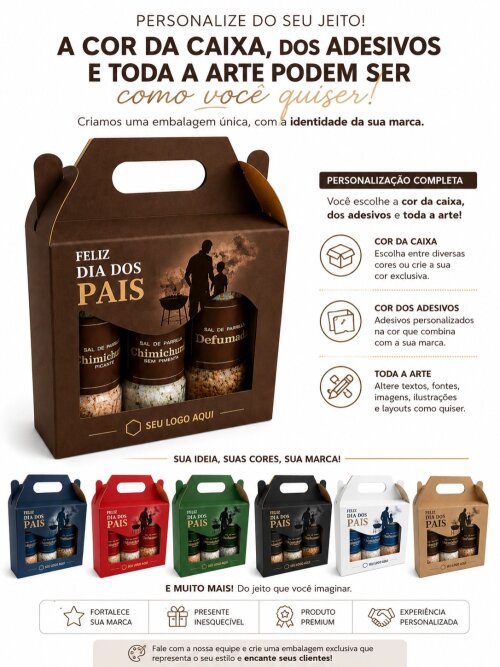 Presente Dia dos Pais - Kit Sal de Parrilla