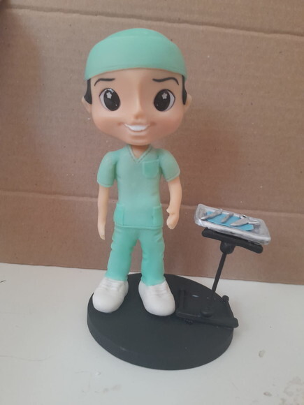 Boneco Médico Cirurgião Personalizado Biscuit