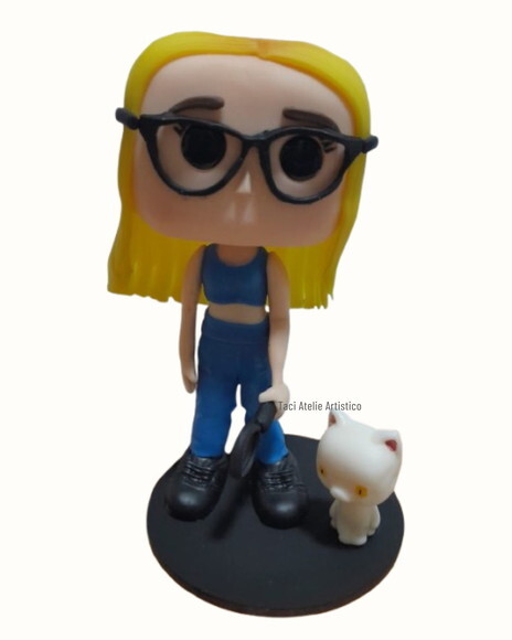 Boneco Funko Pop Personalizado com Pet, Caricatura em Biscut