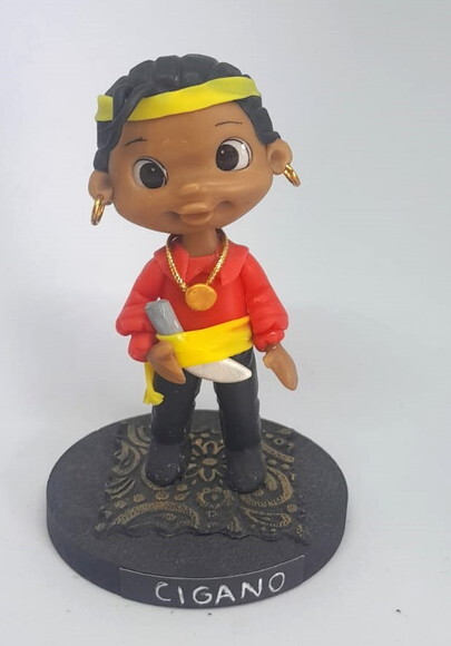 Cigano em Biscuit ? Imagem Artesanal Espiritual