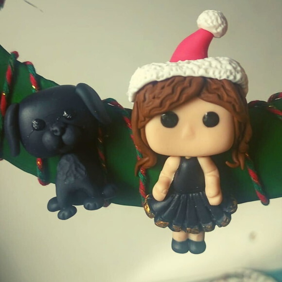 Guirlanda Família Natal Biscuit