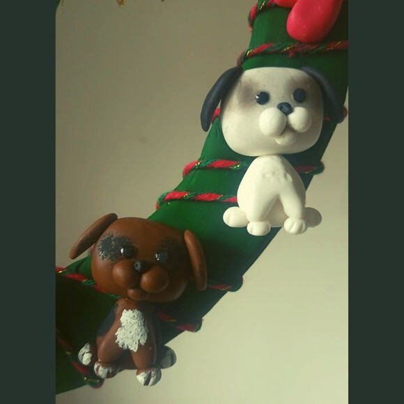 Guirlanda Família Natal Biscuit