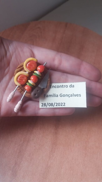 Imã Lembrancinha de Chá de Cozinha Churrasco
