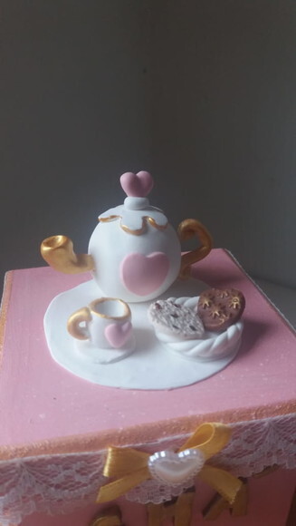 Lembrancinha Casamento Caixa de Chá Decorada