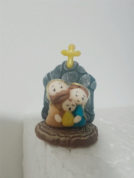 Mini Presépio Enfeite de Chimarrão ou Pingente