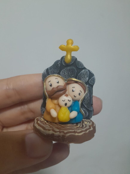Mini Presépio Enfeite de Chimarrão ou Pingente