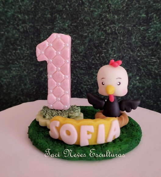 Topo de bolo fazendinha menina