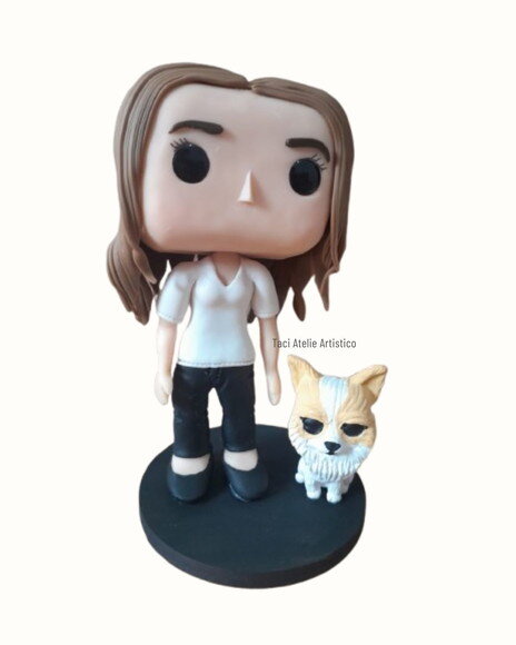Boneco Funko Pop Personalizado com Pet, Caricatura em Biscut