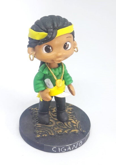 Cigano em Biscuit ? Imagem Artesanal Espiritual