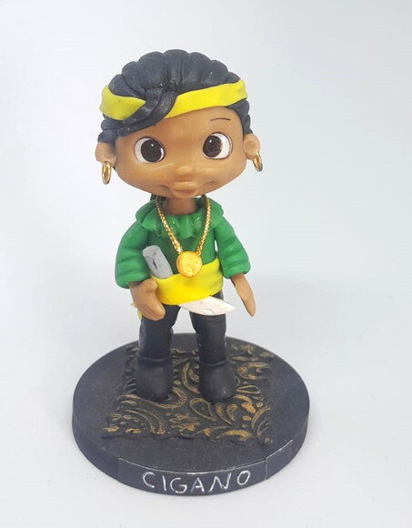Cigano em Biscuit ? Imagem Artesanal Espiritual