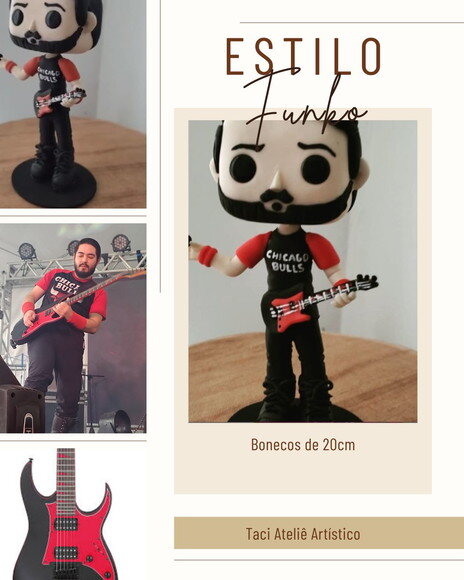 Funko Pop Personalizado com Instrumento Musical
