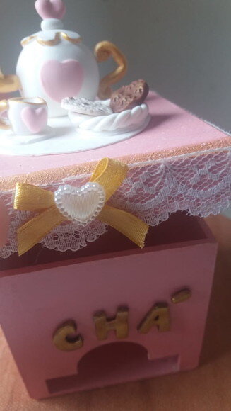 Lembrancinha Casamento Caixa de Chá Decorada