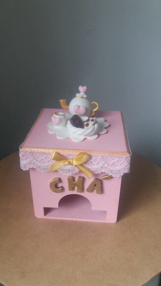 Lembrancinha Casamento Caixa de Chá Decorada