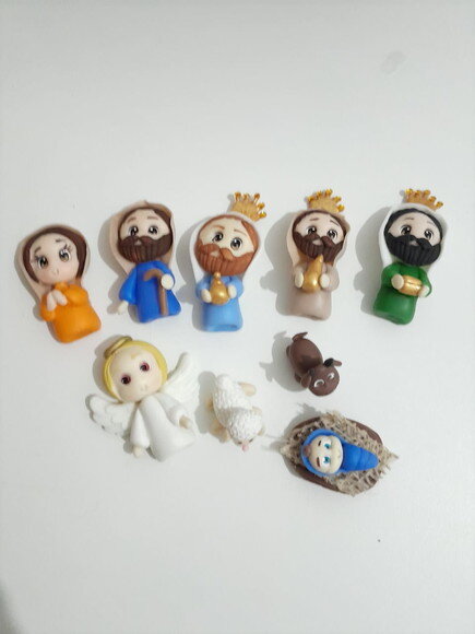 Peças para Presépio de Natal em Biscuit