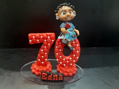 Topo de Bolo 70 Anos ? Biscuit Personalizado
