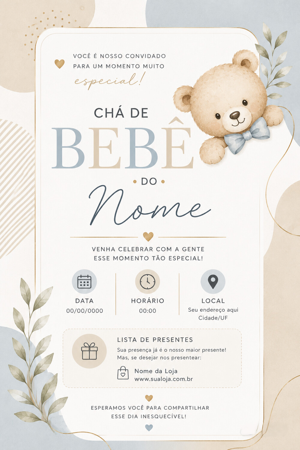 🎉 CONVITES DIGITAIS PERSONALIZADOS
