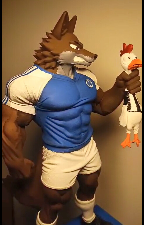 Mascote Raposão 28 cm de altura