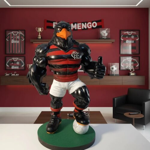 Estatua Mascote Urubu Flamengo