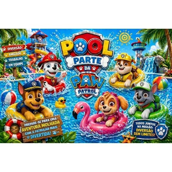TOALHA DE PRAIA PERSOLALIZADA POOL PARTY