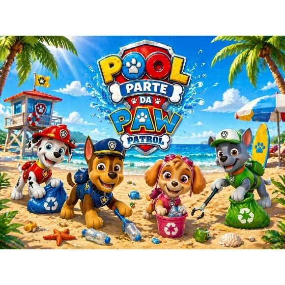 TOALHA DE PRAIA PERSOLALIZADA POOL PARTY