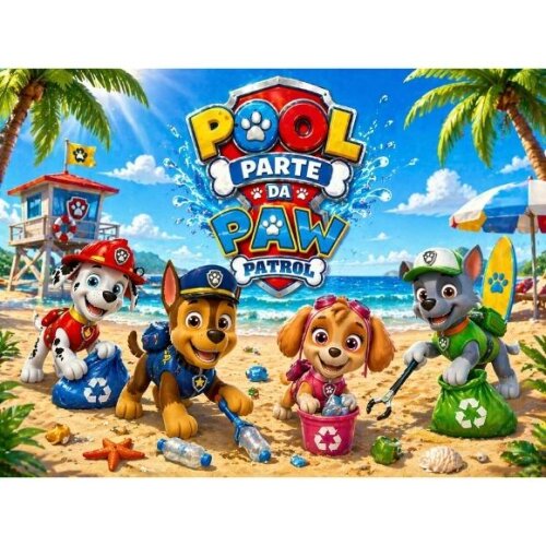 TOALHA DE PRAIA PERSOLALIZADA POOL PARTY