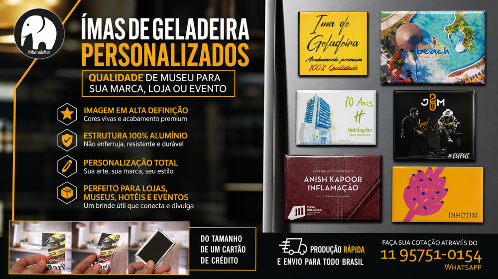 Imã de Geladeira Decorativo Turístico – Caverna PETAR – Ipo