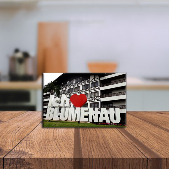 Imã de Geladeira Decorativo Turístico – Blumenau – Santa Ca