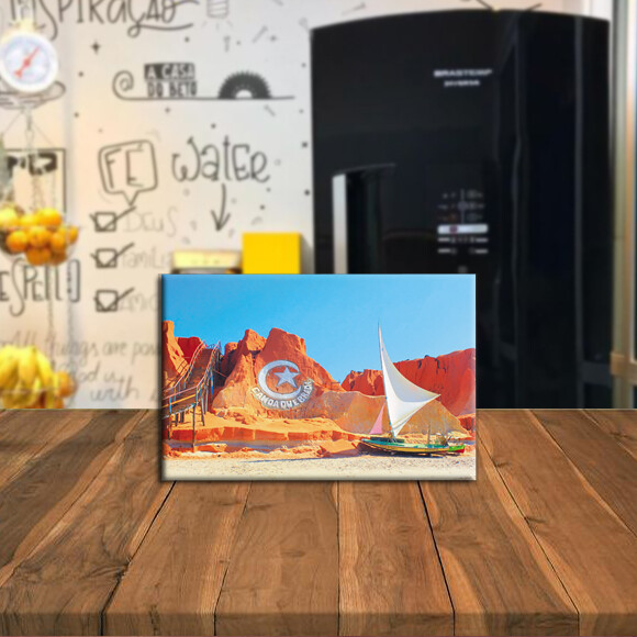 Imã de Geladeira Decorativo Turístico – Canoa Quebrada – Ar